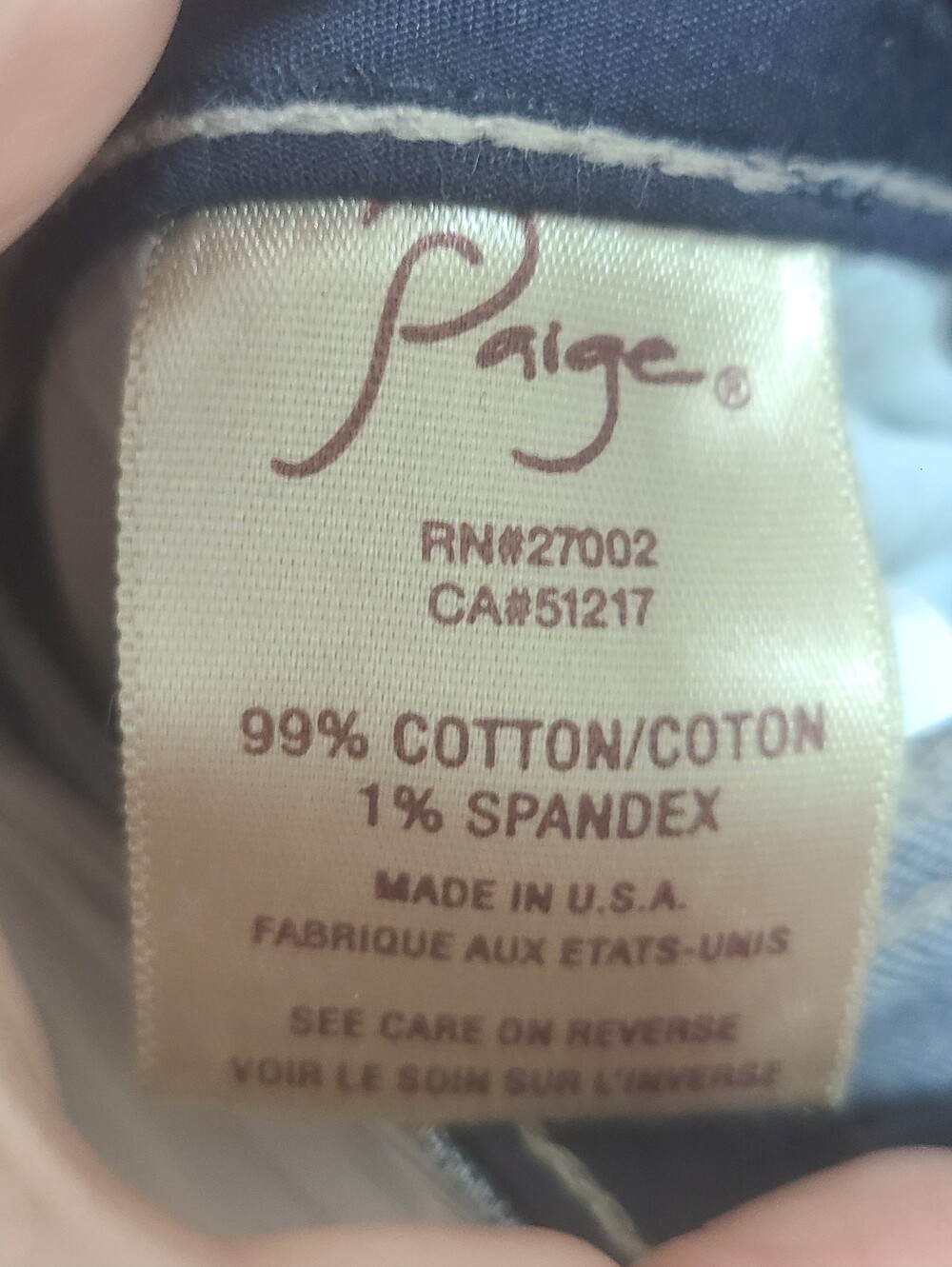 Paige Women’s Mid-Rise Slim Straight Jeans, NWOT - Picture 3 of 3